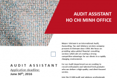 MAZARS AUDIT ASSISTANT RECRUITMENT 2016