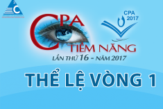 THÔNG BÁO LỄ PHÁT ĐỘNG CPA TIỀM NĂNG 2017 VÀ THỂ LỆ VÒNG 1 - THI OFFLINE